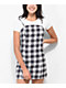 Empyre Dia Black & White Plaid Mini Dress - Thumbnail image 1 of 6