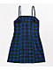 Empyre Dia Blue Plaid Mini Dress
