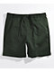 Empyre Dixon Dark Green Elastic Waist Shorts - Thumbnail image 1 of 4