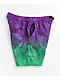 Empyre Dixon Purple & Green Tie Dye Elastic Waist Shorts - Thumbnail image 3 of 3