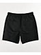 Empyre Dixon Shorts con cintura elástica negros y blancos