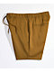 Empyre Dixon Tobacco Brown Elastic Waist Shorts
