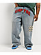 Empyre Double Knee Chenille Blue Wash Ultra Wide Jeans - Thumbnail image 3 of 8