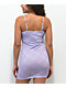 Empyre Dove Purple Plaid Lace Slip Dress