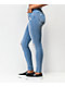 Empyre Drea High-Rise Exposed Button Light Wash Denim Jeggings - Thumbnail image 3 of 3