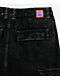 Empyre Easy Now Cargo Ultra Loose Black Denim Skate Shorts - Thumbnail image 3 of 6