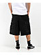 Empyre Easy Now Cargo Ultra Loose Black Denim Skate Shorts - Thumbnail image 2 of 6