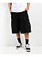 Empyre Easy Now Cargo Ultra Loose Black Denim Skate Shorts - Thumbnail image 1 of 6