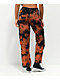 Empyre Echo Orange & Black Cargo Pants