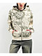 Empyre Ellio Graffiti Cream & Green Zip Hoodie - Thumbnail image 1 of 3