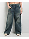 Empyre Engine Extent Wide Leg Blue Wash Jeans - Thumbnail image 3 of 7