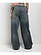 Empyre Engine Extent Wide Leg Blue Wash Jeans - Thumbnail image 2 of 7