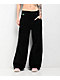 Empyre Extent Black Corduroy Wide Leg Pants - Thumbnail image 1 of 5