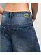 Empyre Extent Blasted Blue Wash Wide Leg Shorts - Thumbnail image 4 of 5