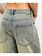 Empyre Extent Blue Wash Wide Leg Jeans - Thumbnail image 4 of 5