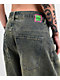 Empyre Extent Petrol Wash Low Rise Wide Leg Jeans - Thumbnail image 7 of 9