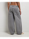 Empyre Extent Pockies Grey Mid Rise Wide Leg Jeans - Thumbnail image 2 of 5