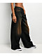 Empyre Extent Sunset Brown Wash Mid Rise Wide Leg Jeans - Thumbnail image 5 of 6