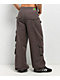Empyre Extent Taupe Wide Leg Relaxed Cargo Pants - Thumbnail image 2 of 5