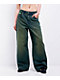 Empyre Extent Willow Green Wash Wide Leg Jeans - Thumbnail image 1 of 5