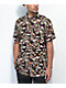 Empyre Feudal Flames Black Short Sleeve Button Up Shirt - Thumbnail image 1 of 3