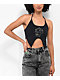 Empyre Flora Rhinestone Black Halter Top - Thumbnail image 1 of 6