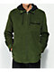 Empyre Fluke Green Hooded Corduroy Woven Long Sleeve Shirt