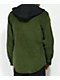Empyre Fluke Green Hooded Corduroy Woven Long Sleeve Shirt
