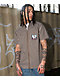 Empyre Glen Black, White & Brown Stripe Short Sleeve Zip Shirt - Thumbnail image 6 of 8