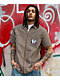 Empyre Glen Black, White & Brown Stripe Short Sleeve Zip Shirt - Thumbnail image 7 of 8