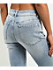Empyre Glimmer Blossom Light Blue Wash Mid Rise Flare Jeans - Thumbnail image 5 of 5