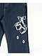 Empyre Glimmer Evening Dark Blue Mid Rise Flare Jeans - Thumbnail image 5 of 9