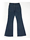 Empyre Glimmer Evening Dark Blue Mid Rise Flare Jeans - Thumbnail image 9 of 9