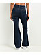 Empyre Glimmer Evening Dark Blue Wash Mid Rise Flare Jeans - Thumbnail image 2 of 5