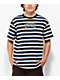 Empyre Good Sport Blue, Black & Tan Stripe T-Shirt - Thumbnail image 1 of 3