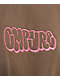 Empyre Graffiti Embroidered Brown T-Shirt - Thumbnail image 3 of 3