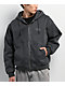 Empyre Grate Black Wash Hooded Canvas Jacket - Thumbnail image 1 of 5