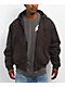 Empyre Grate Brown Hooded Canvas Jacket - Thumbnail image 7 of 7