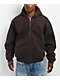Empyre Grate Brown Hooded Canvas Jacket - Thumbnail image 1 of 7