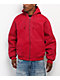 Empyre Grate Red Hooded Canvas Jacket - Thumbnail image 1 of 7