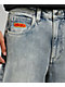 Empyre Gravel Rope Blue Wash Loose Fit Skate Jeans - Thumbnail image 3 of 7