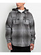Empyre Grey & Black Flannel Hooded Zip Jacket - Thumbnail image 1 of 3