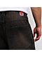 Empyre Grip Wash Brown Ultra Wide Skate Jeans - Thumbnail image 4 of 5