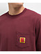 Empyre Hammer Time Burgundy Long Sleeve Pocket T-Shirt - Thumbnail image 2 of 2