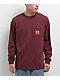 Empyre Hammer Time Burgundy Long Sleeve Pocket T-Shirt - Thumbnail image 1 of 2