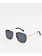 Empyre Hayes Black & Gold Square Pilot Sunglasses - Thumbnail image 1 of 2
