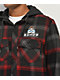 Empyre Hit Back Black, Red & Grey Hooded Flannel