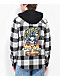 Empyre Hit Back Black & White Hooded Flannel - Thumbnail image 1 of 3