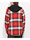 Empyre Hit Back Red Hooded Flannel Shirt - Thumbnail image 2 of 4