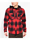 Empyre Hit Back Red Hooded Flannel - Thumbnail image 2 of 4